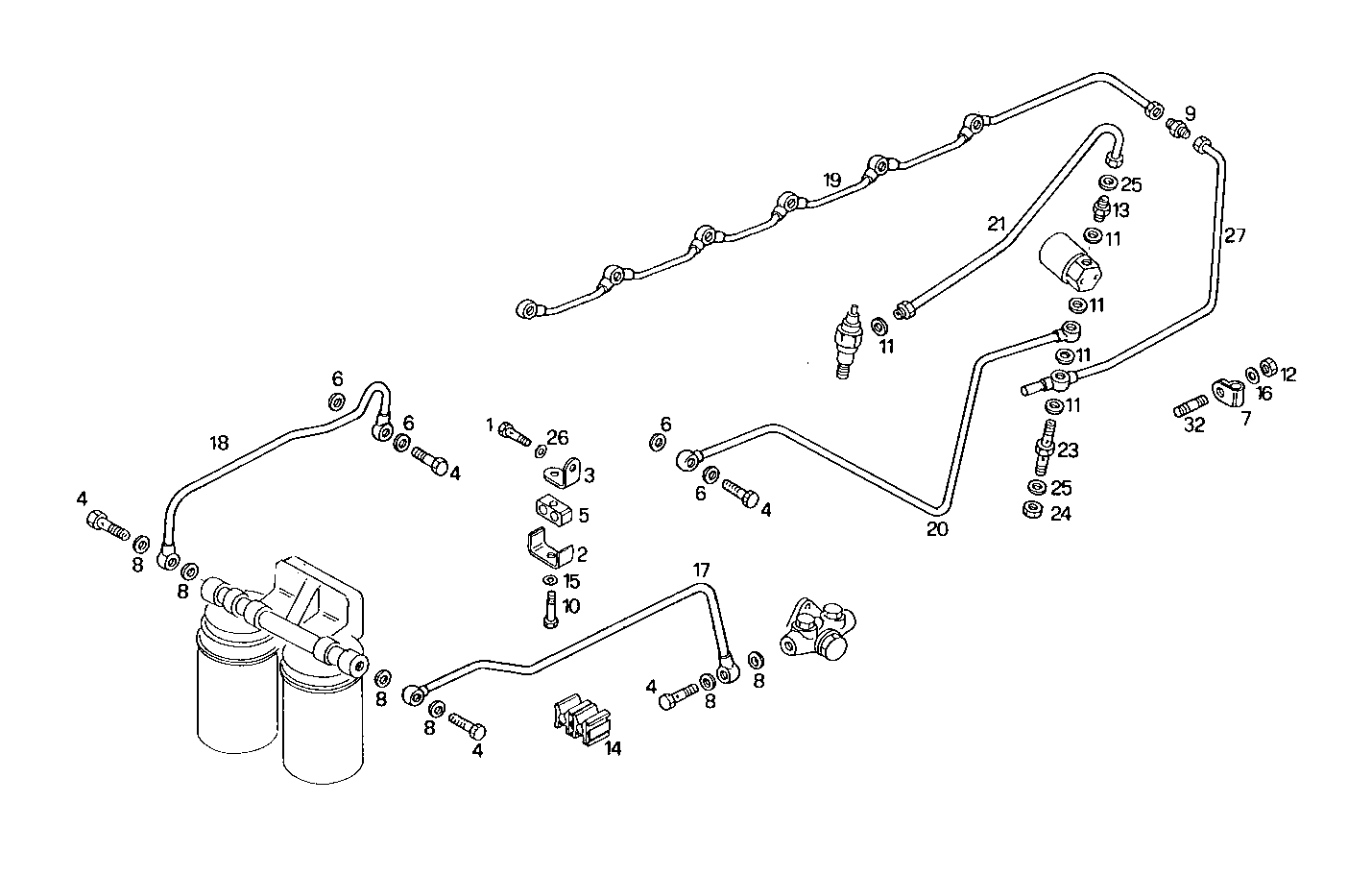 FUEL LINES - 8210SRC21.31A001 8210SRC21 parts diagram