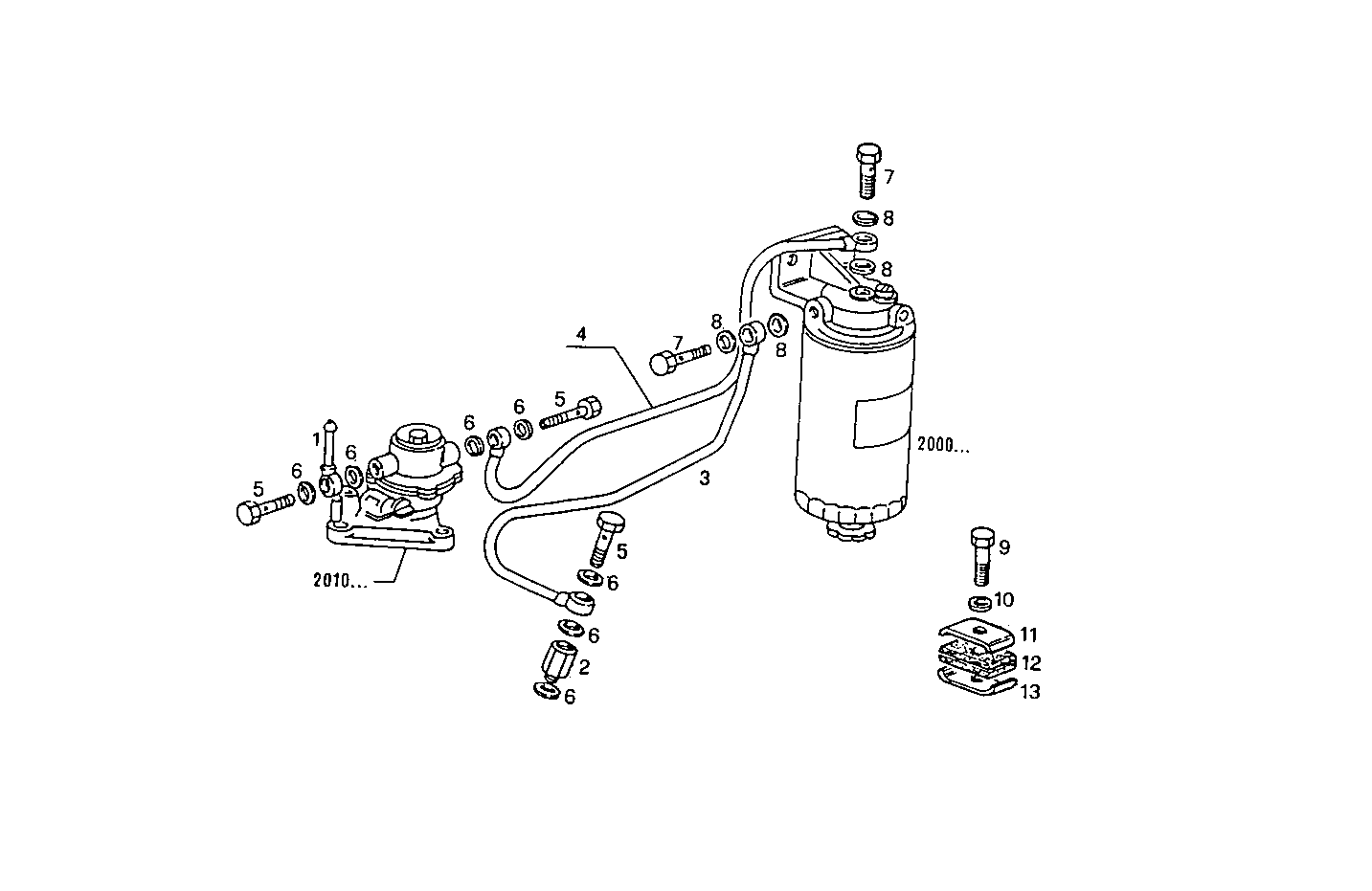 FUEL LINES - 8140SC23.00A005 8140SC23 parts diagram