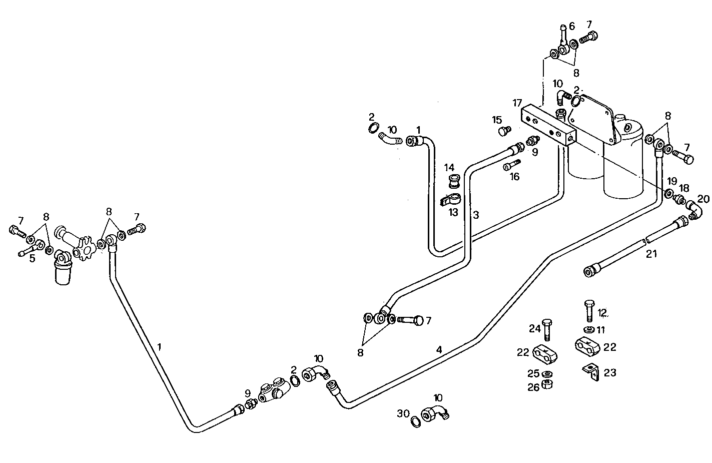 FUEL LINES - 8281SRE10.00 8281SRE10 parts diagram