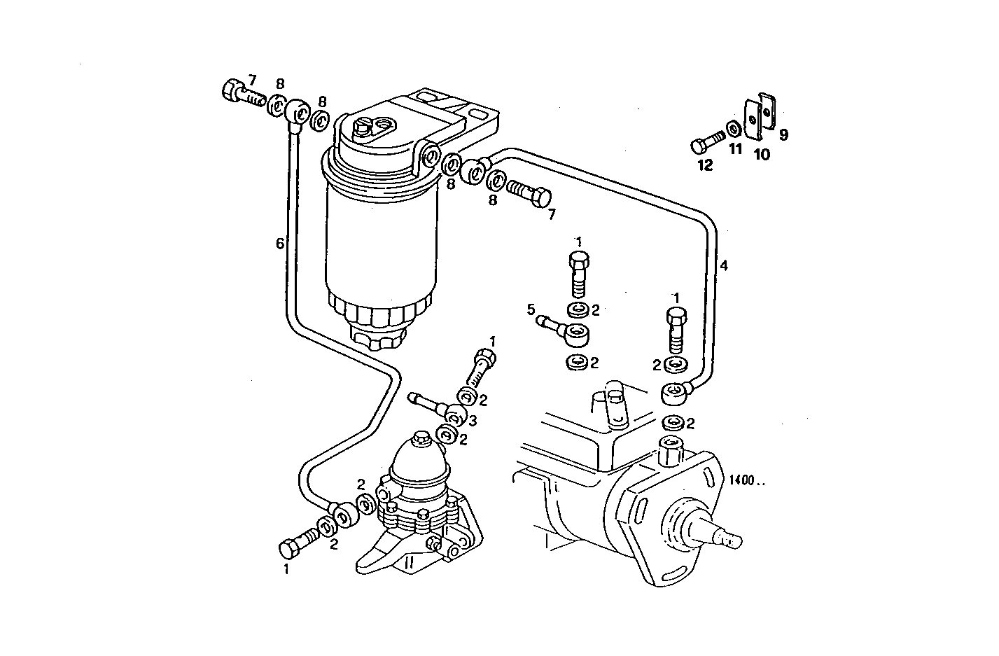 FUEL LINES - 8045E00.59A005 8045E00 parts diagram