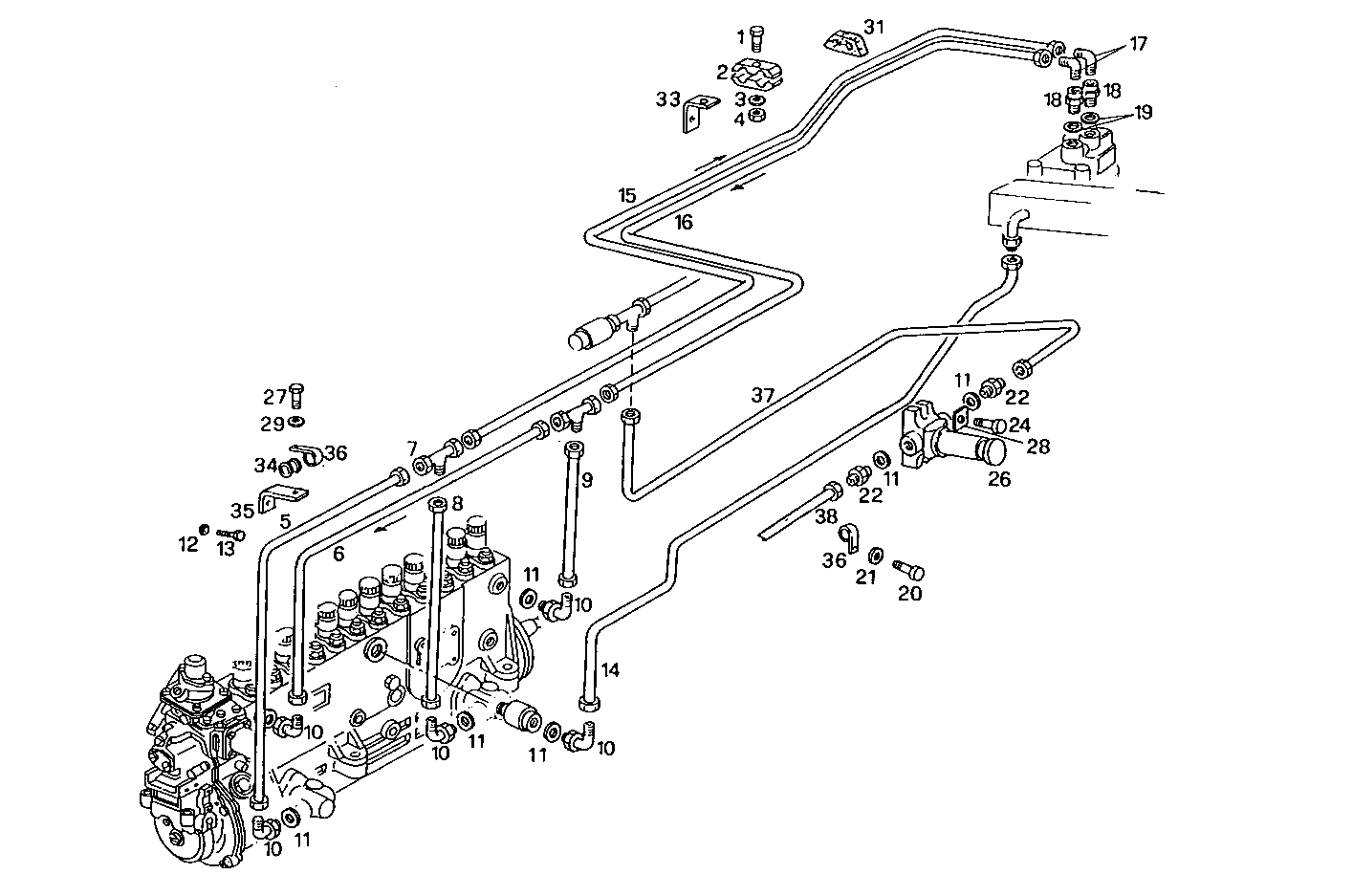 FUEL LINES - 8291SRM12.12 8291SRM12 parts diagram