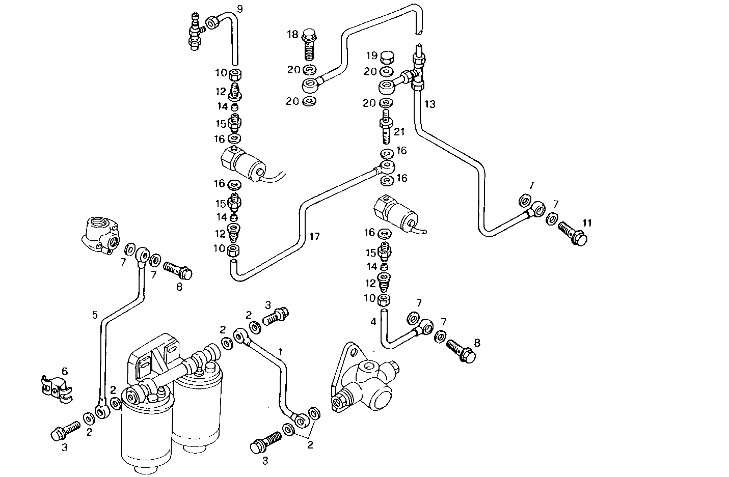 FUEL LINES - 8460SRC21.10 8460SRC21 parts diagram