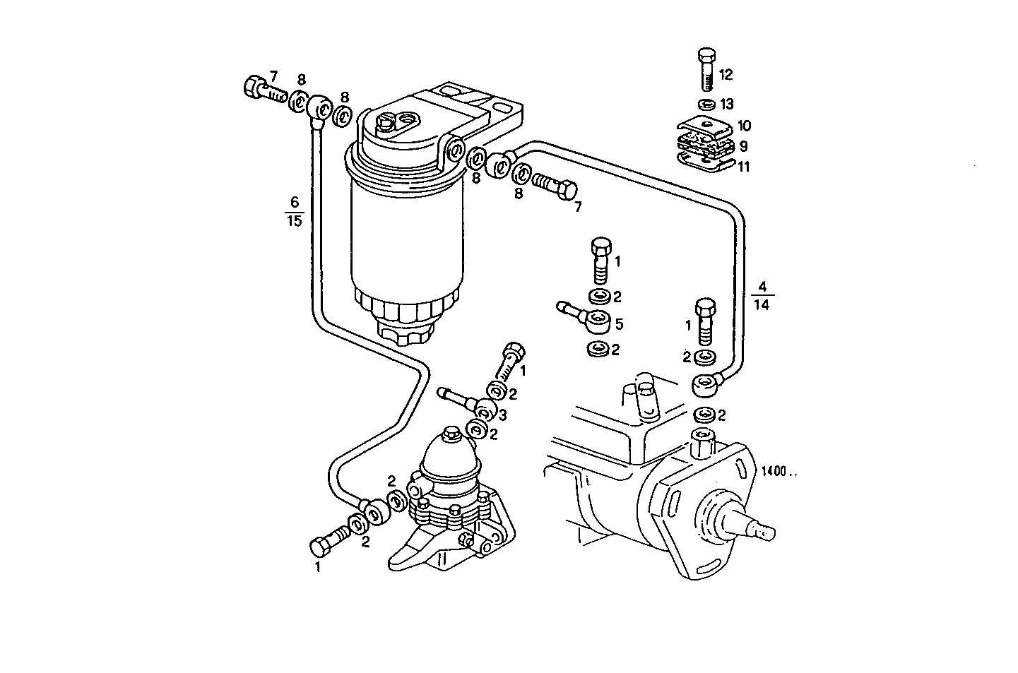 FUEL LINES - 8035U06.05 8035U06 parts diagram