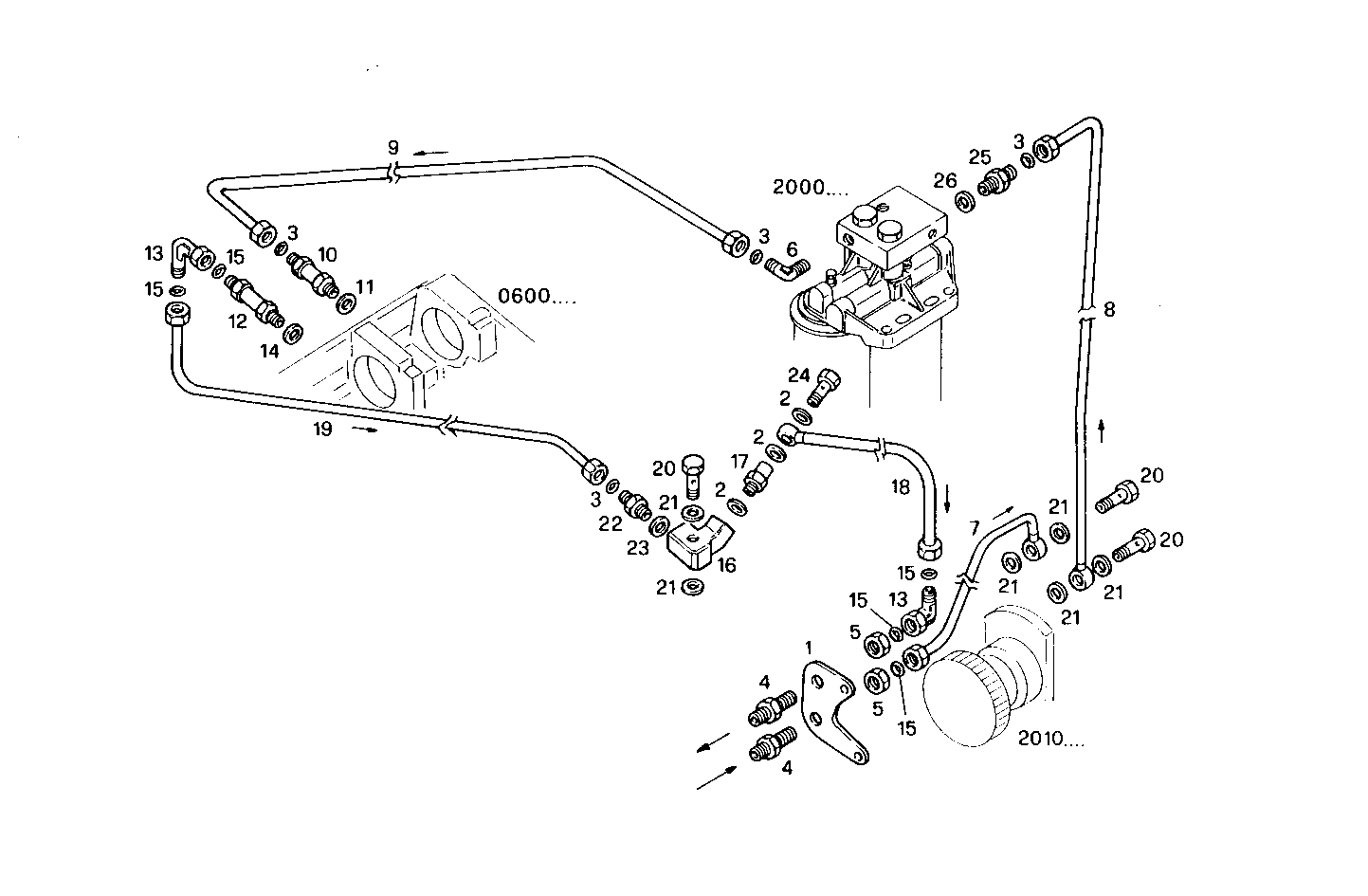 FUEL LINES - C78ENTM30.10-C 12/03 CURSOR 8 parts diagram