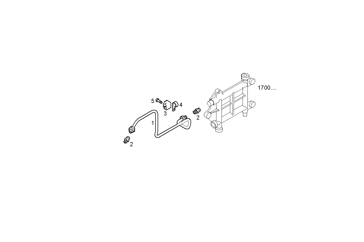 FUEL LINES - INLET TO FUEL PUMP - C78ENTE20.00 CURSOR 8 - TIER 2 parts diagram