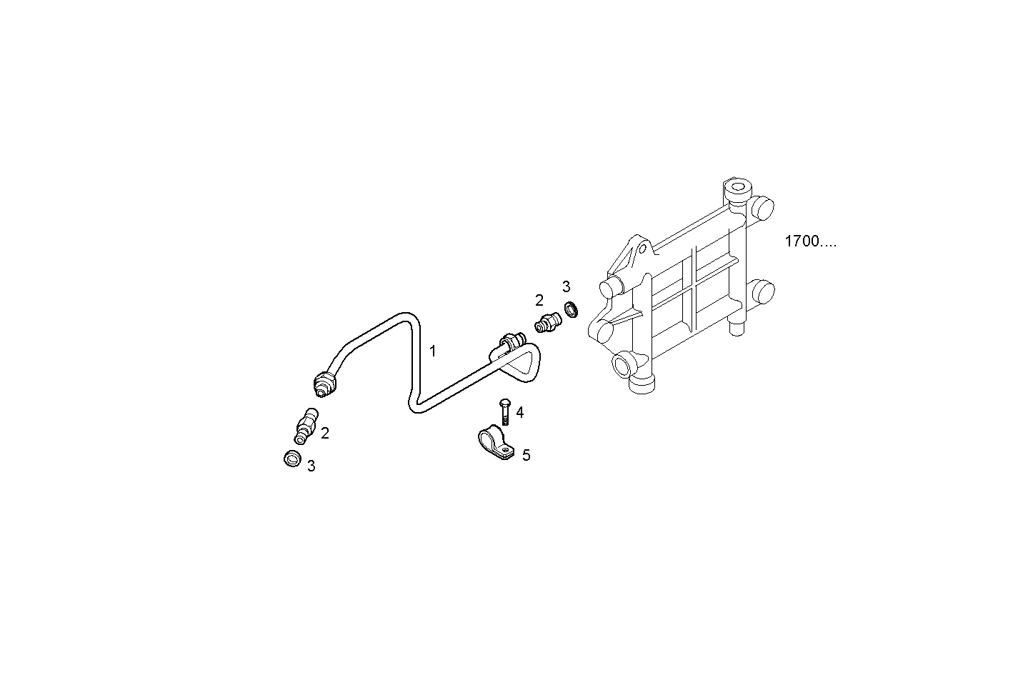FUEL LINES - INLET TO FUEL PUMP - C10ENTD20.00A800 CURSOR 10 - TIER 2 parts diagram