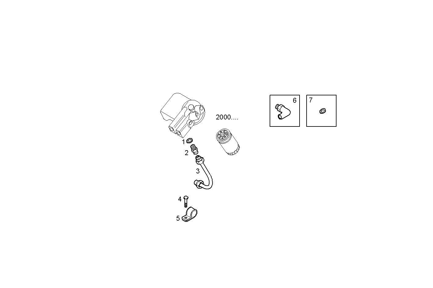 FUEL LINES - INLET TO FUEL PUMP - F3BE9685A*E001 CURSOR 13 - TIER 3 parts diagram