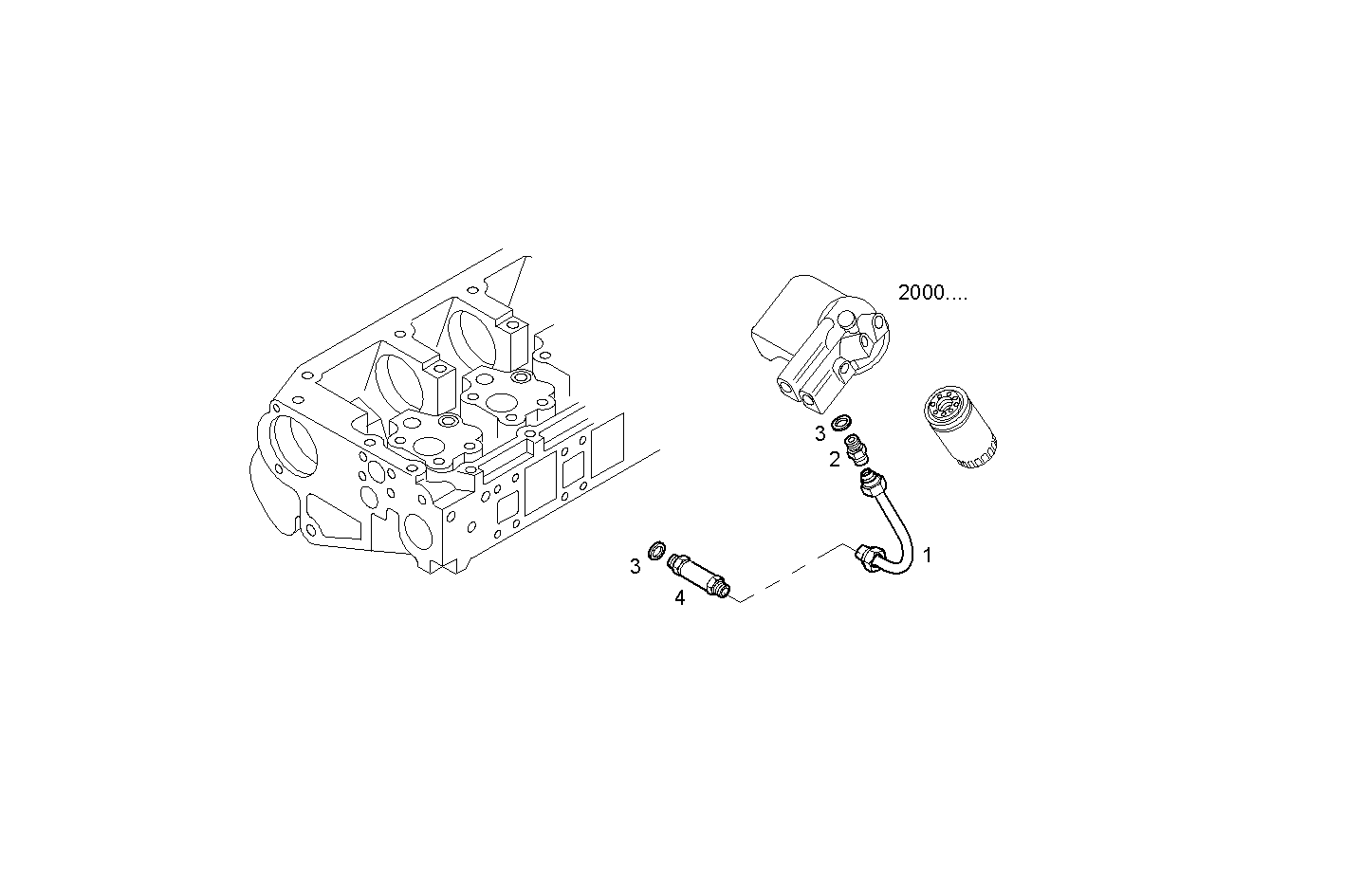 FUEL LINES - FILTER TO CYLINDER HEAD - C10ENTE20.00 CURSOR 10 - TIER 2 parts diagram