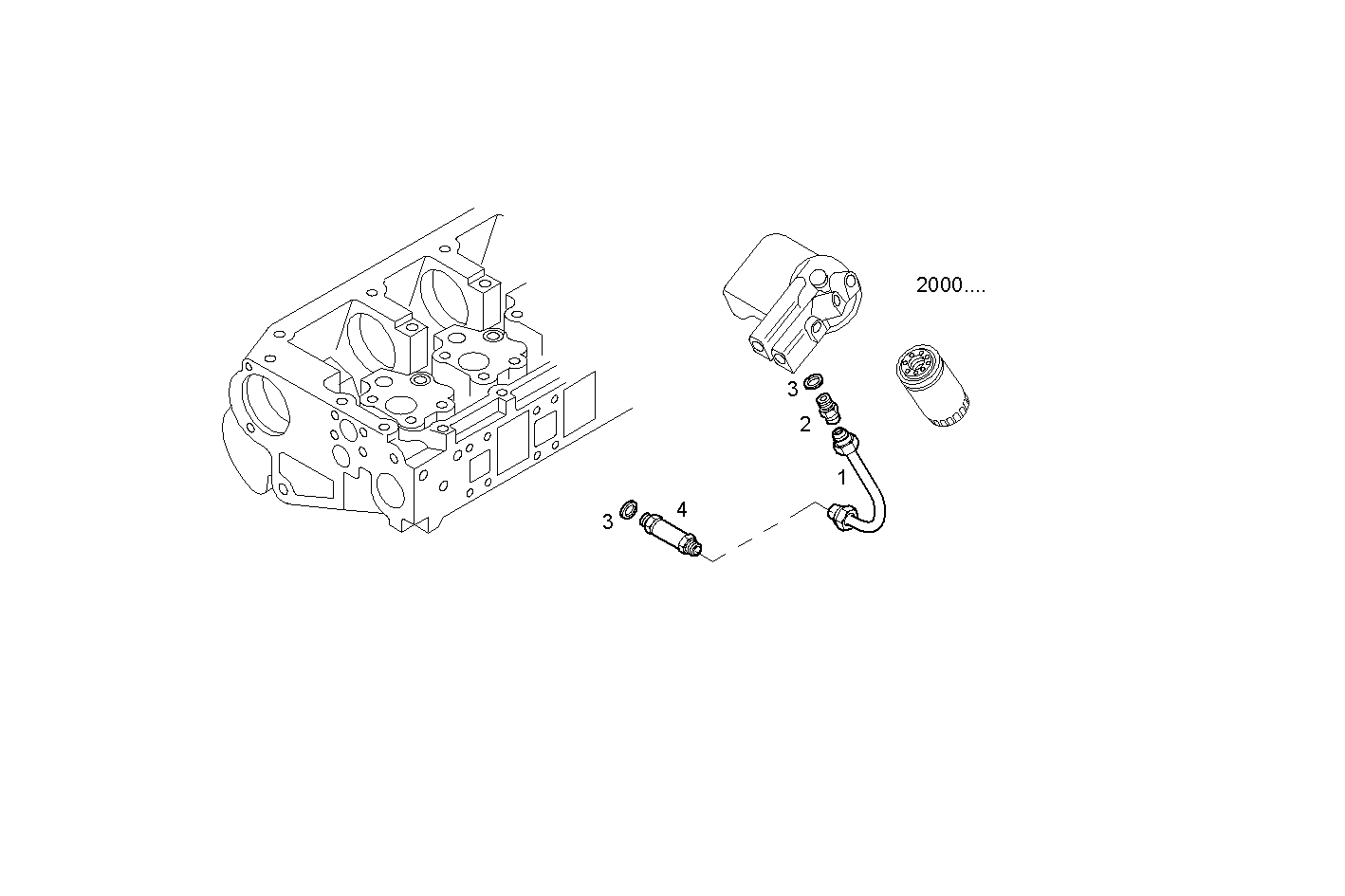 FUEL LINES - FILTER TO CYLINDER HEAD - CURSOR13TE3.A003 CURSOR 13 parts diagram