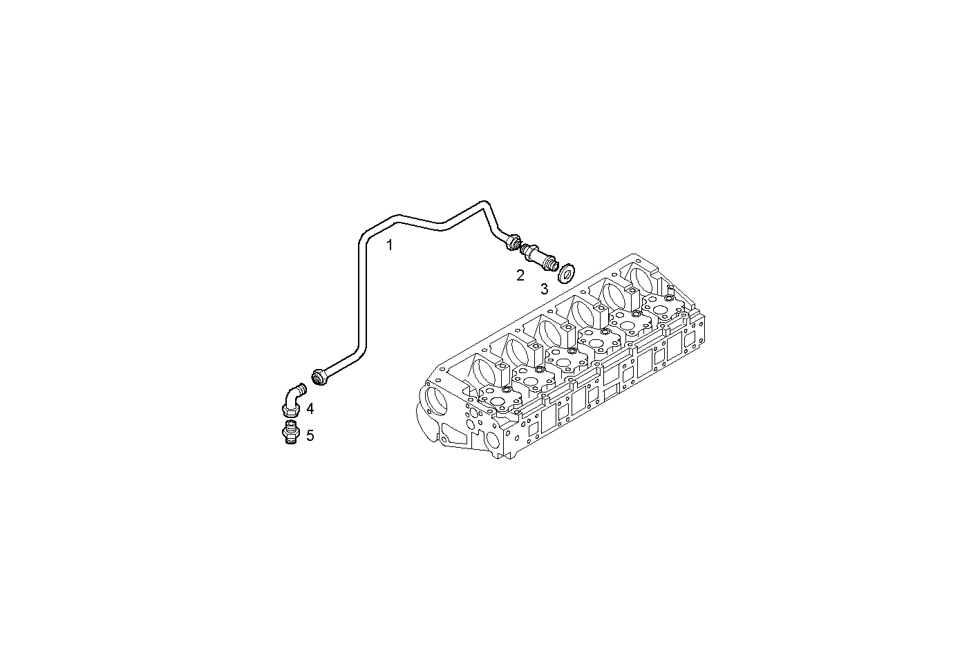 FUEL LINES - RETURN TO FUEL PUMP - CURSOR78TE2.1A002 CURSOR 8 parts diagram