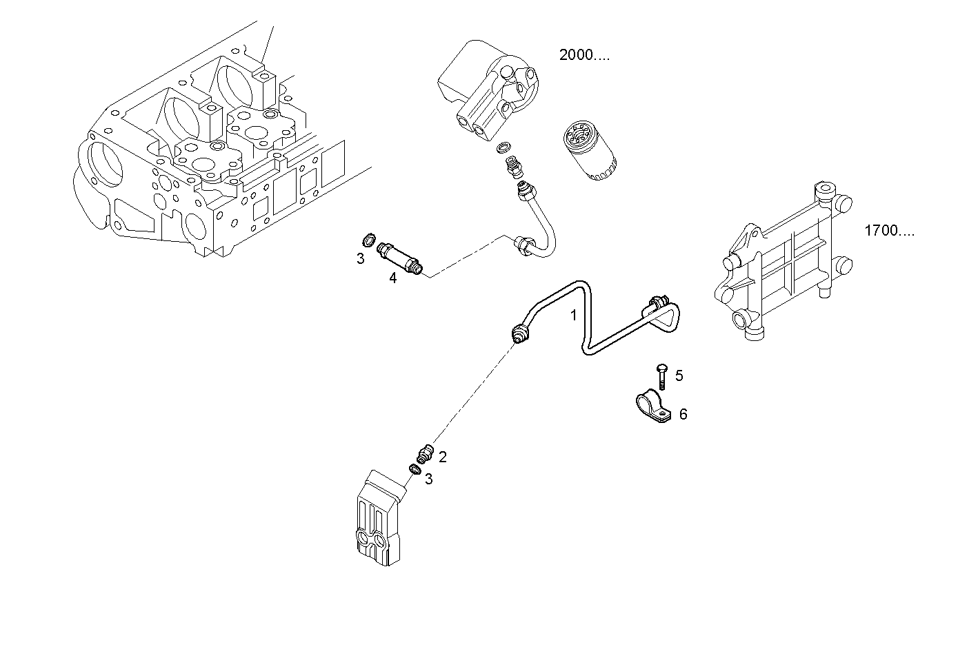 FUEL LINES - RETURN TO FUEL PUMP - CURSOR13TE2.A001 CURSOR 13 parts diagram
