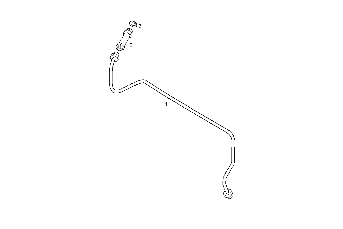 FUEL LINES - RETURN TO FUEL  PUMP - F3BE0681M*B722 CURSOR 13 - EURO 3 parts diagram