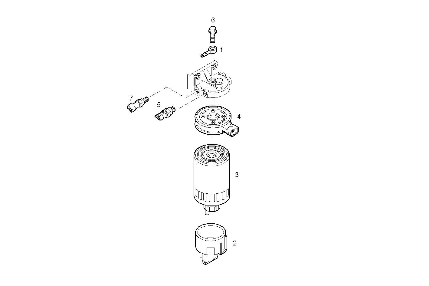 FUEL FILTER (COMPONENTS) - 8140SRM15.11 8140SRM15 parts diagram