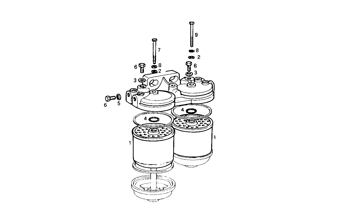 FUEL FILTER (COMPONENTS) - 8041M09.01 8041M09 parts diagram