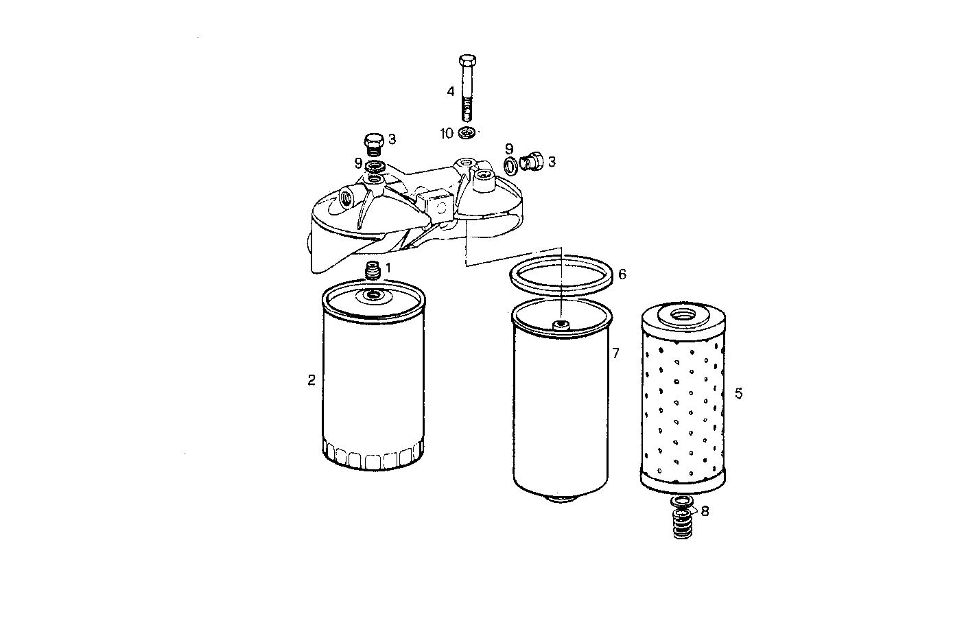 FUEL FILTER (COMPONENTS) - 8281M32.30 8281M32 parts diagram