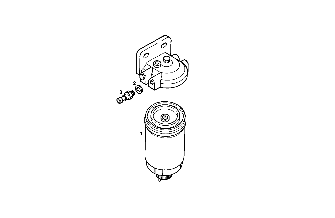 FUEL FILTER (COMPONENTS) - 8040SRC20.00 8040SRC20 parts diagram