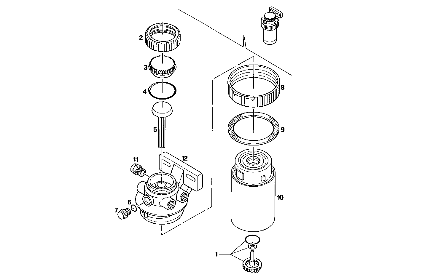 FUEL FILTER (COMPONENTS) parts diagram