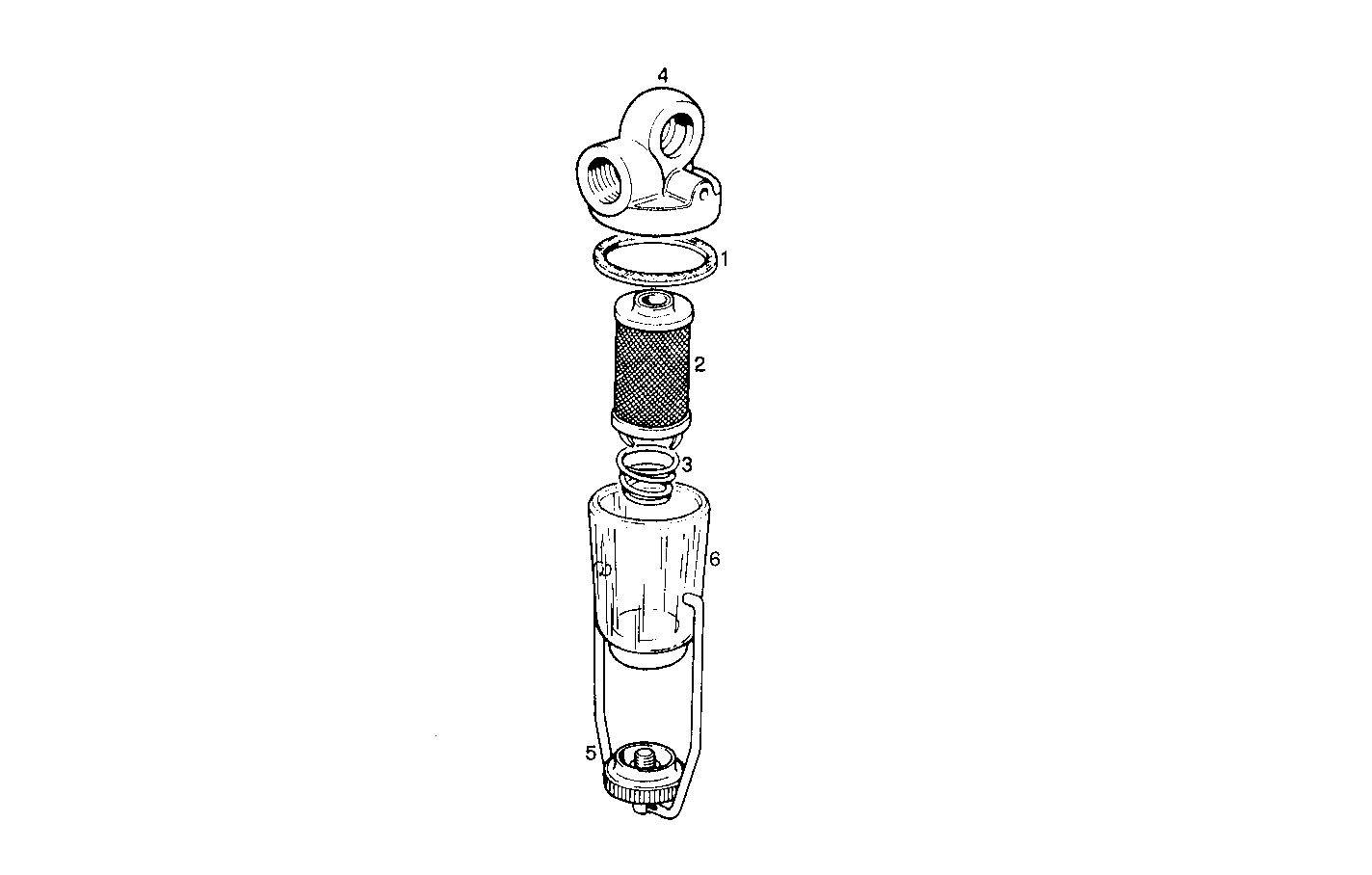 CUP FUEL FILTER (COMPONENTS) - 8061Si35.05 8061Si35 parts diagram