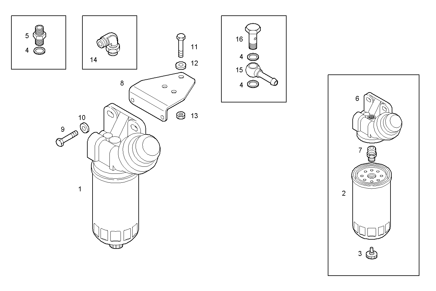 FUEL PREFILTER - CURSOR78TE2.1A002 CURSOR 8 parts diagram