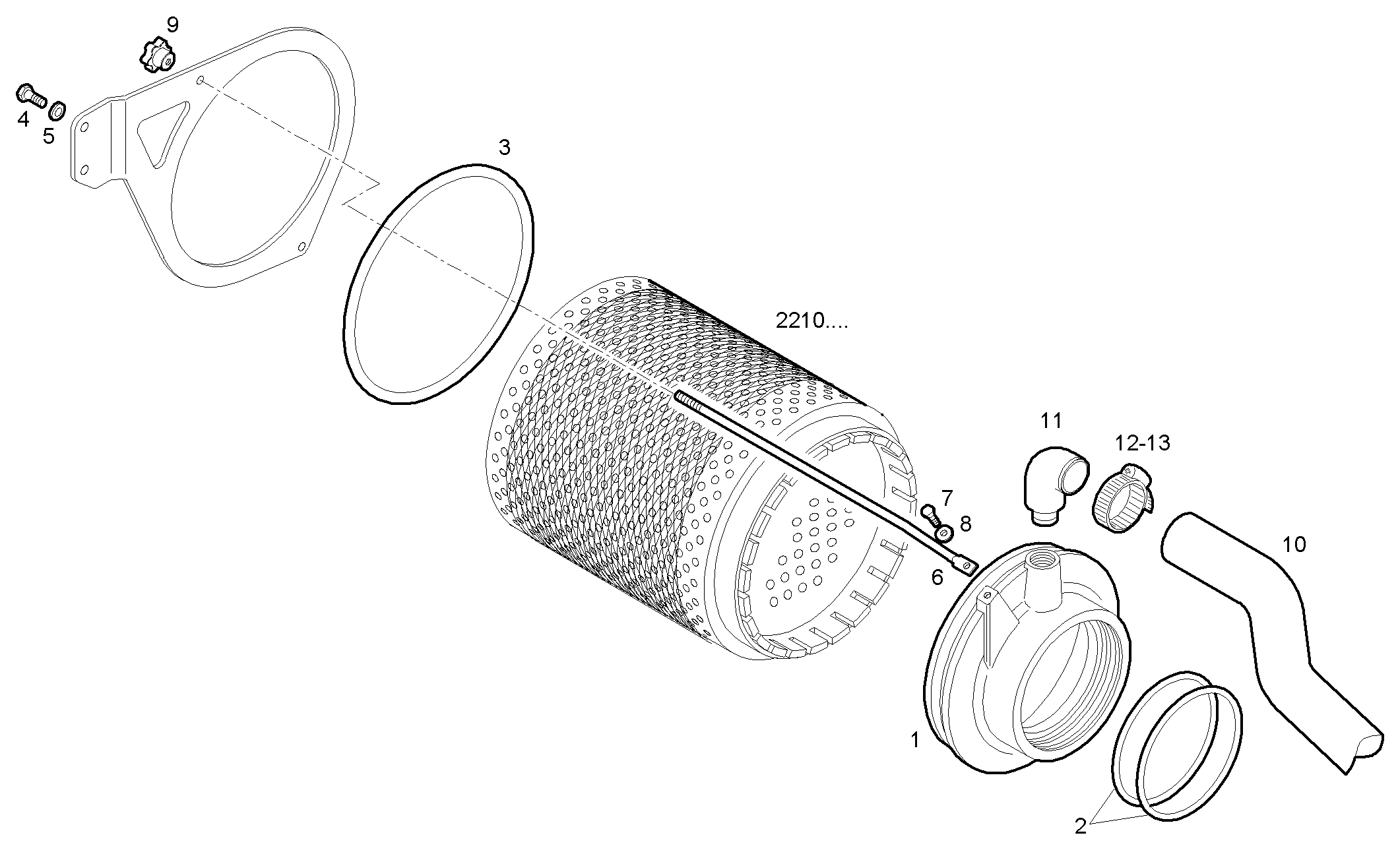 AIR CLEANER - C13ENTM50.10 CURSOR 13 parts diagram