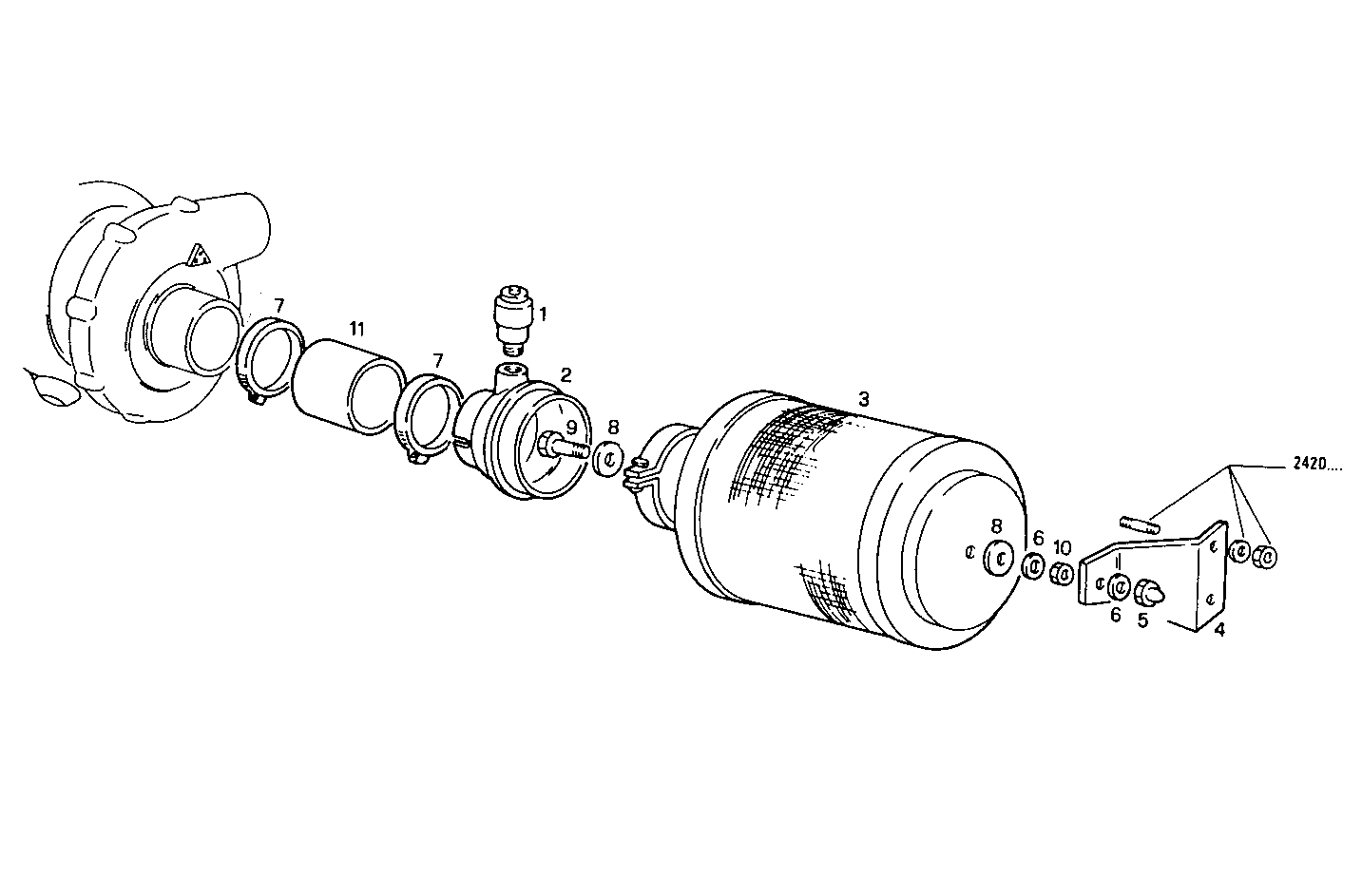 AIR CLEANER - 8061SRM24.00 8061SRM24 parts diagram