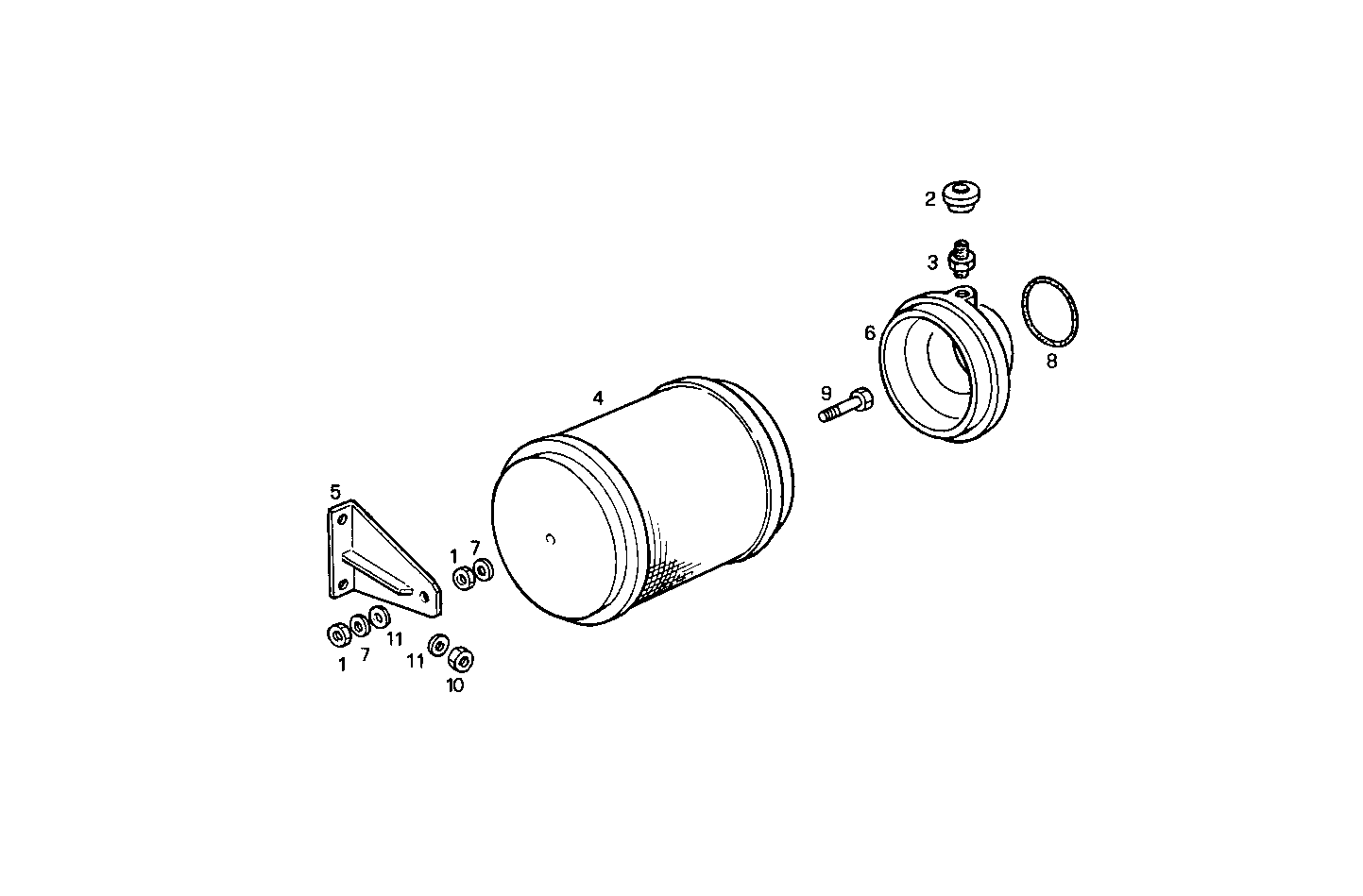 AIR CLEANER - 8361SRM38.11 8361SRM38 parts diagram