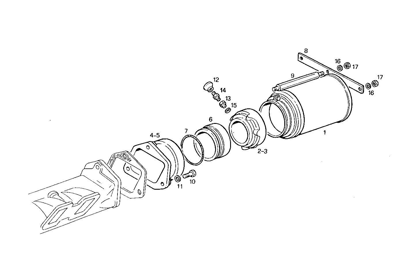 AIR CLEANER - 8281M32.30 8281M32 parts diagram