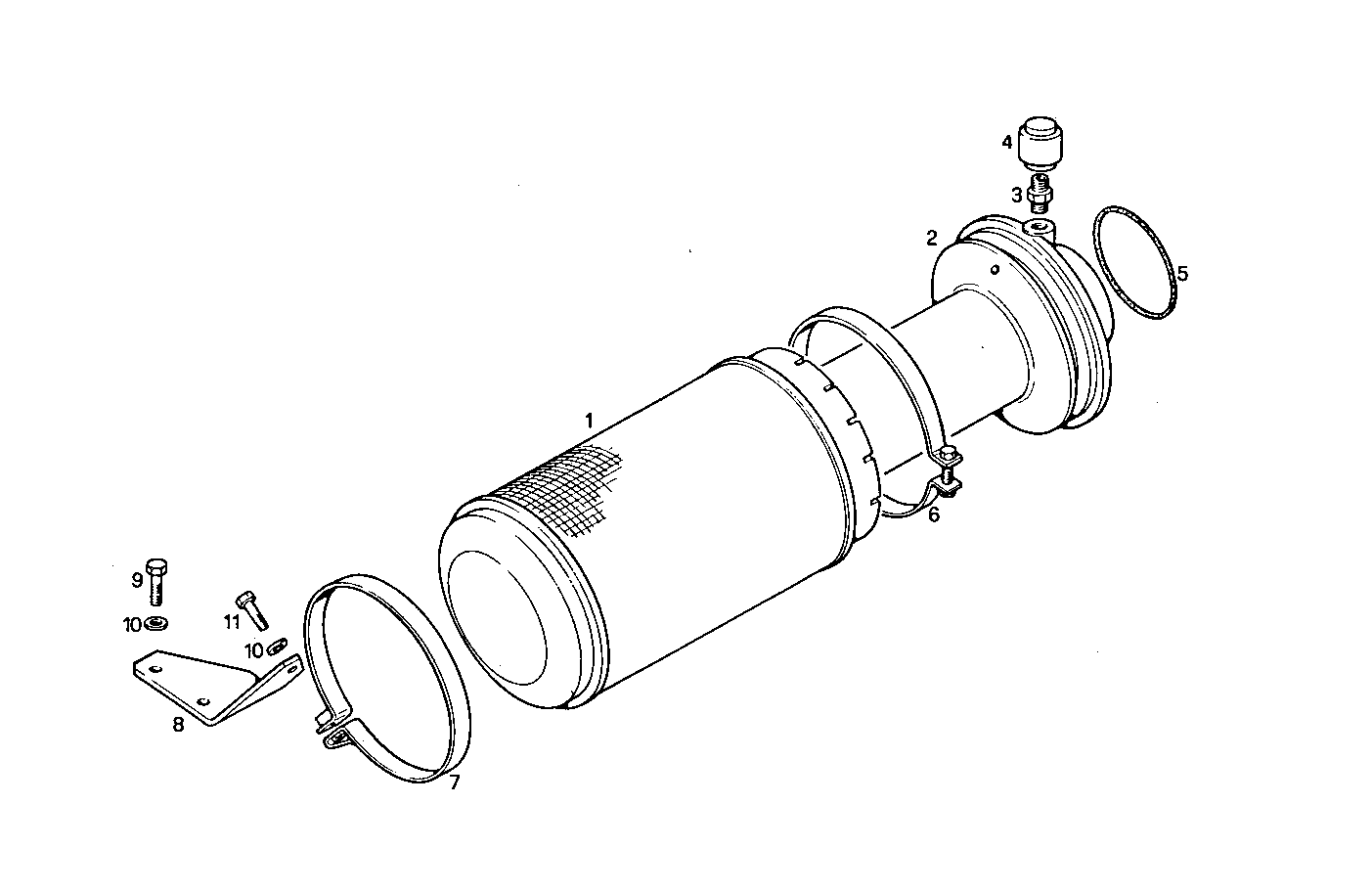 AIR CLEANER - 8460SRM50.10A002 8460SRM50 parts diagram