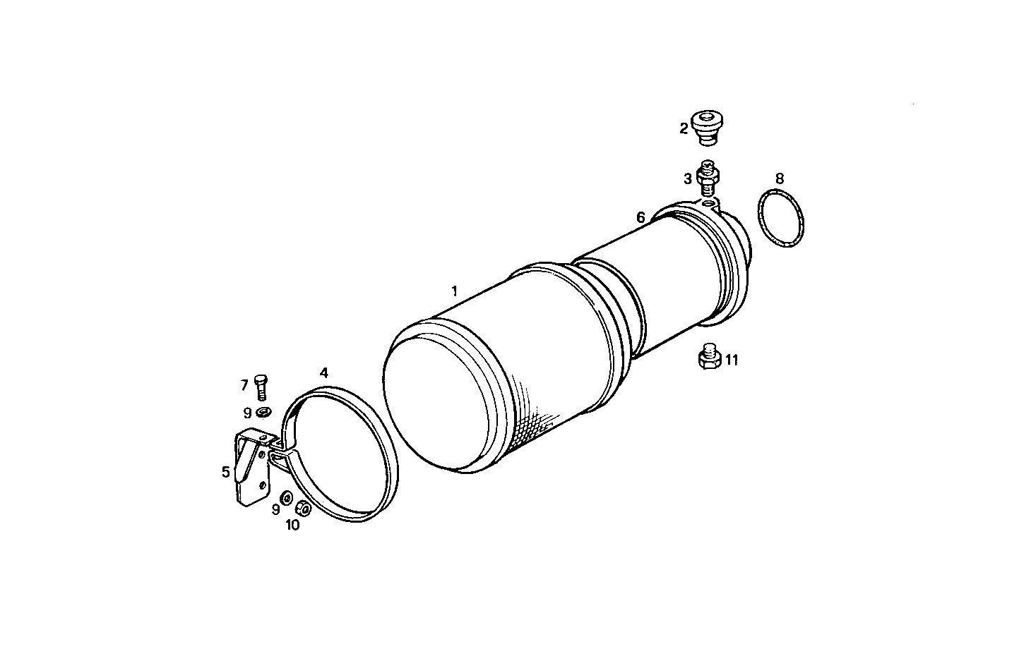 AIR CLEANER - 8361SRM40.11 8361SRM40 parts diagram