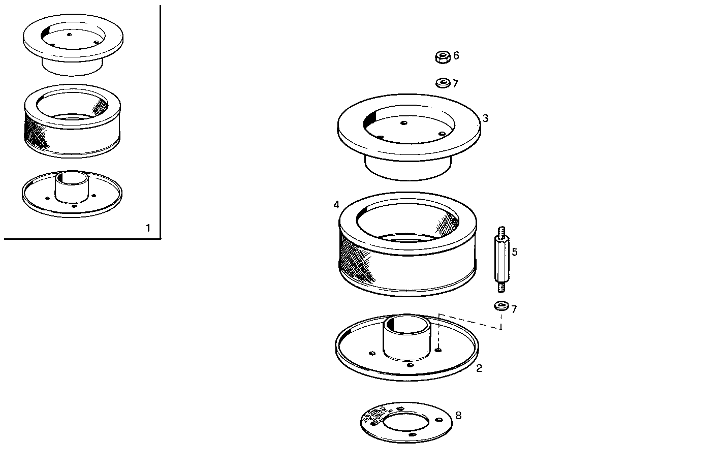 AIR CLEANER - 8061M12.12 8061M12 parts diagram