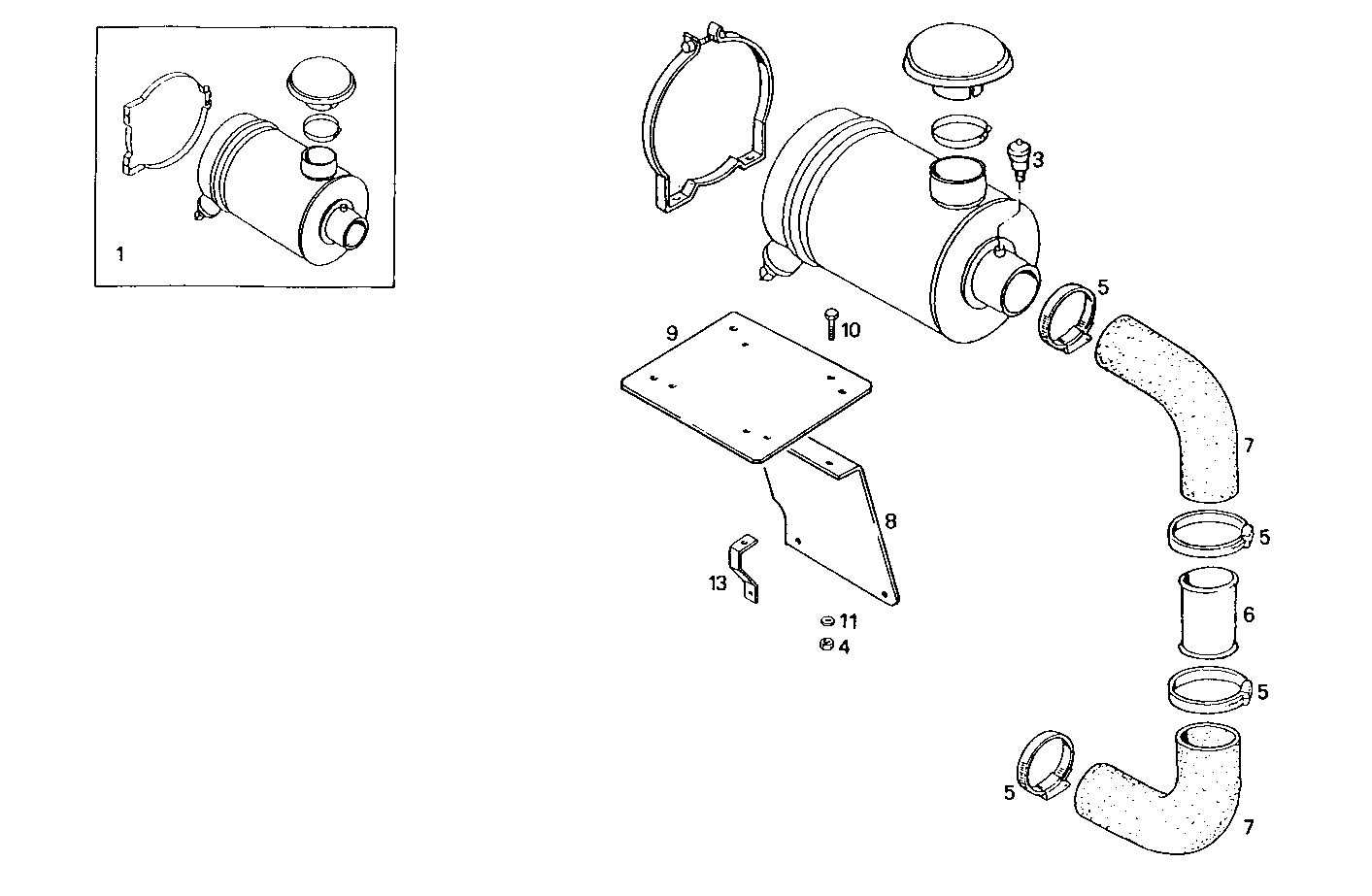 AIR CLEANER - PU8210i03.00A103 PU8210I03 parts diagram