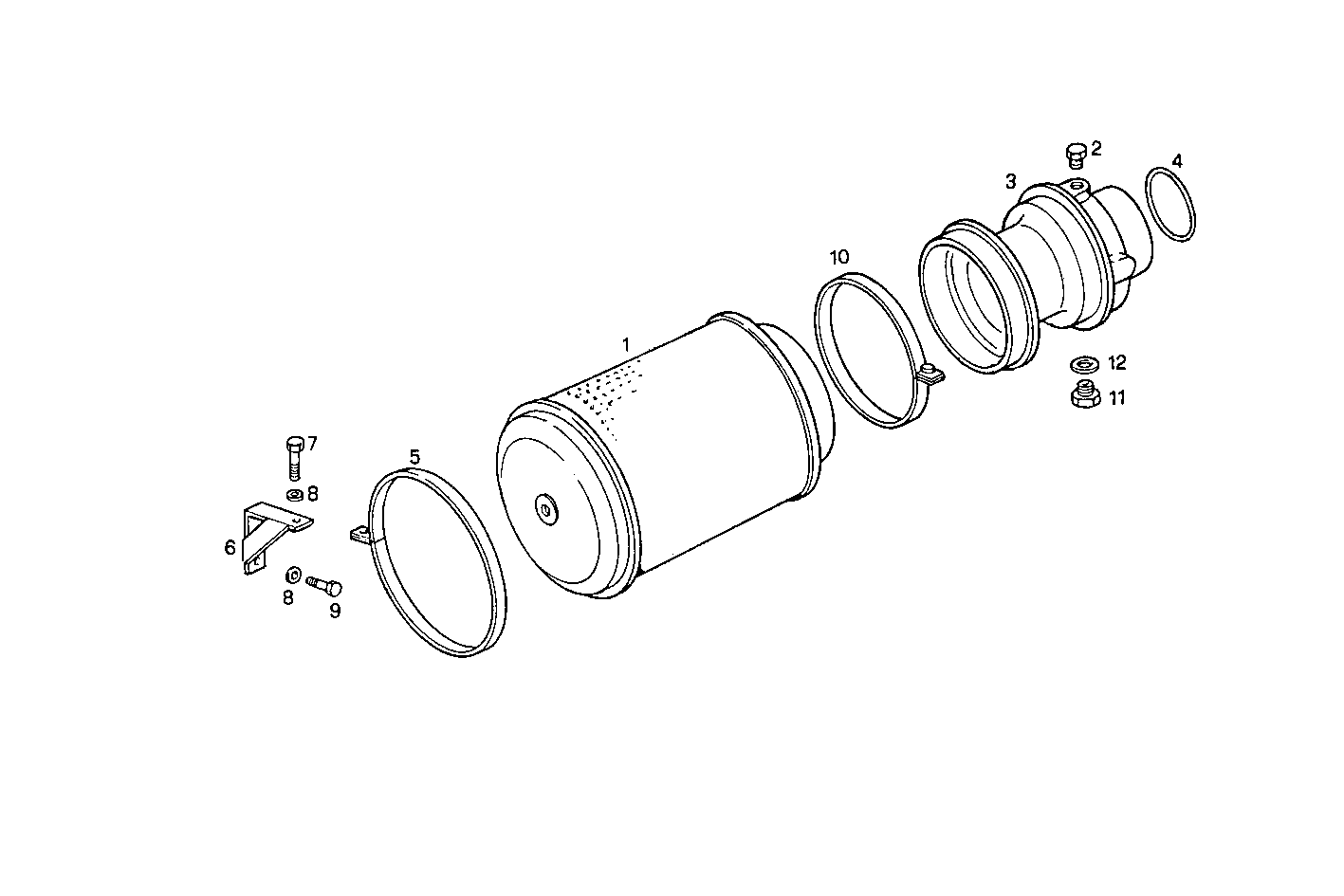 AIR CLEANER - 8060SRM25.10 8060SRM25 parts diagram