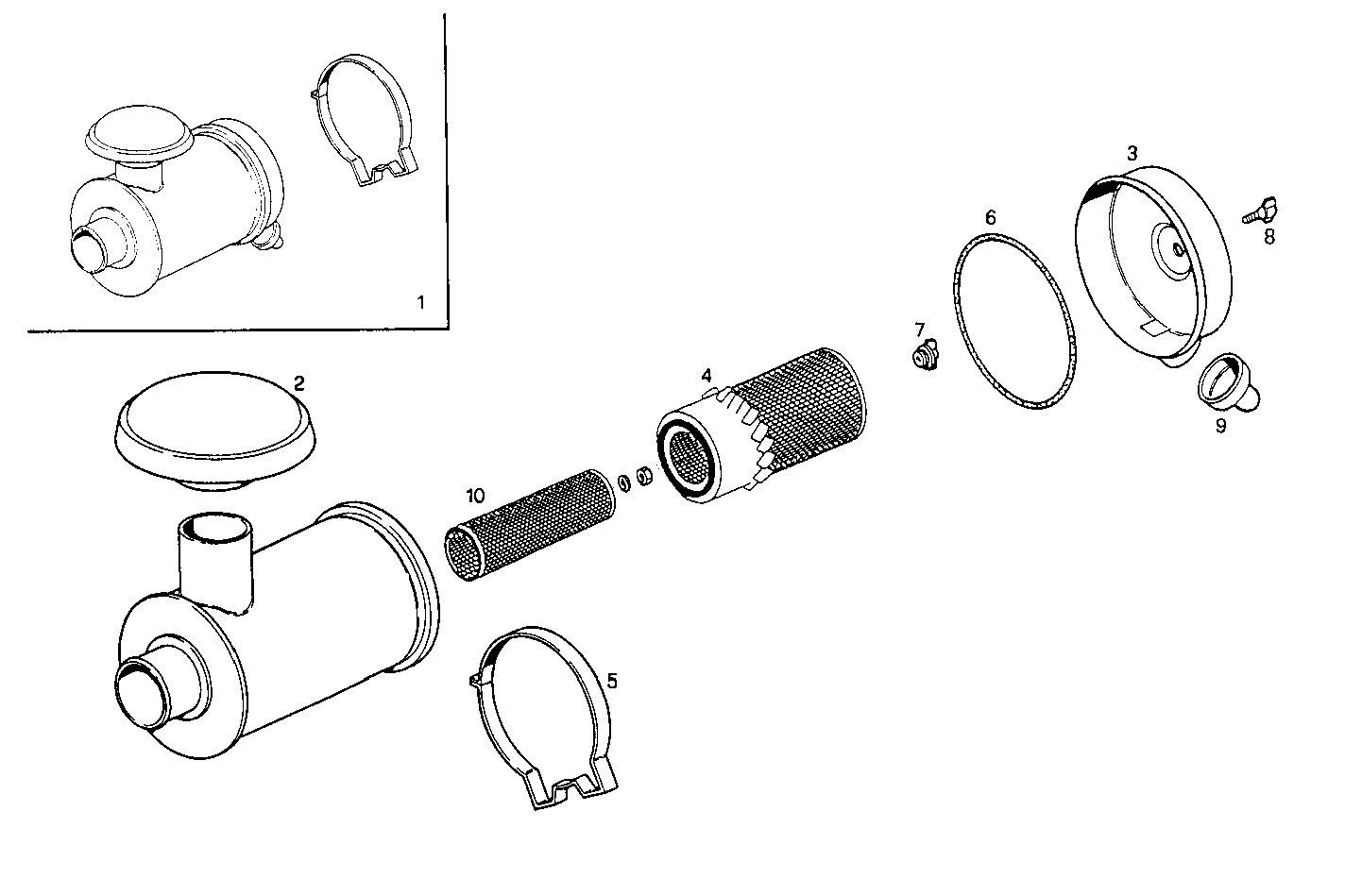 AIR CLEANER - 8045SE00.09A002 8045SE00 parts diagram