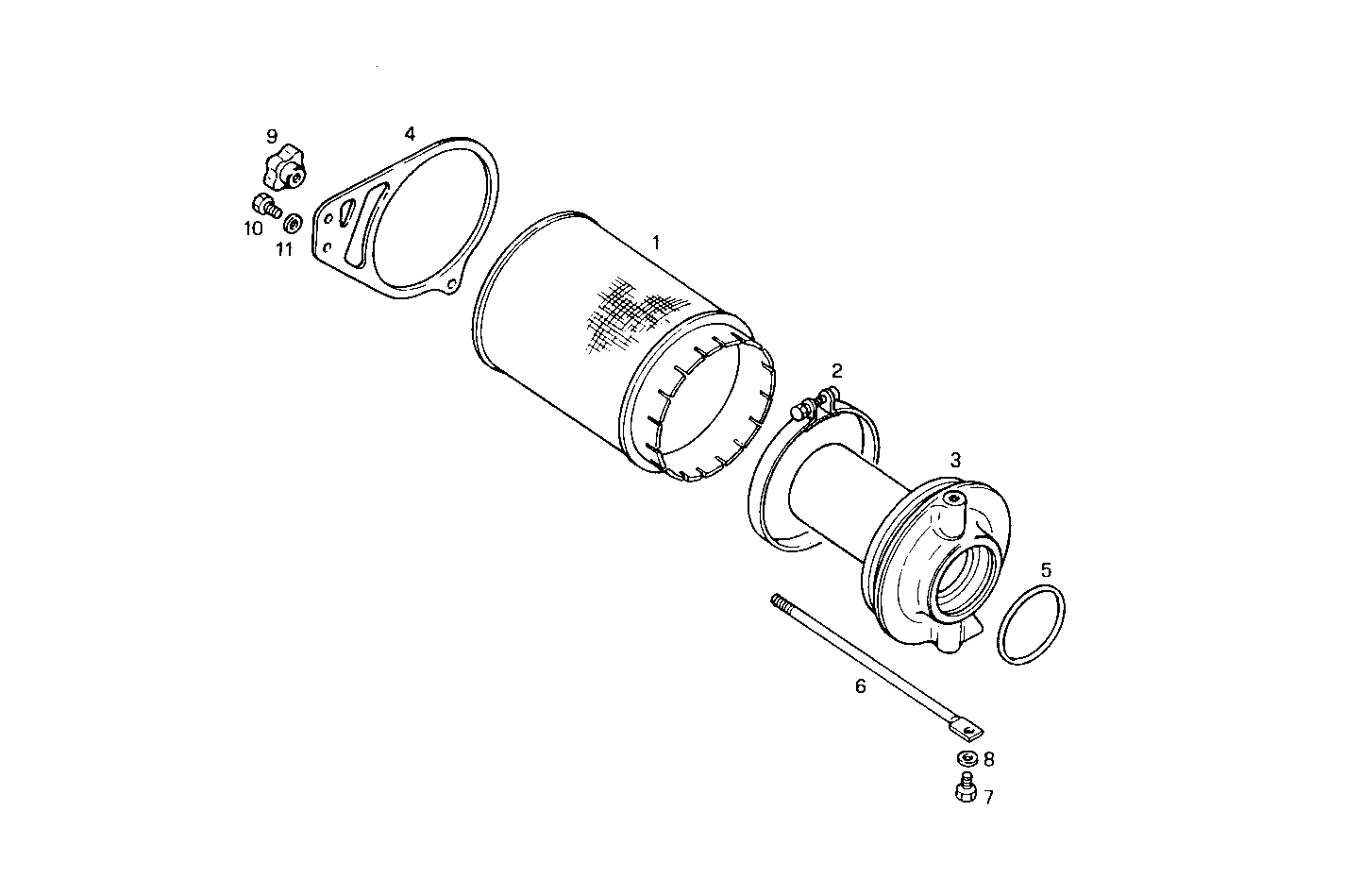 AIR CLEANER - C78ENTM30.10-C 12/03 CURSOR 8 parts diagram
