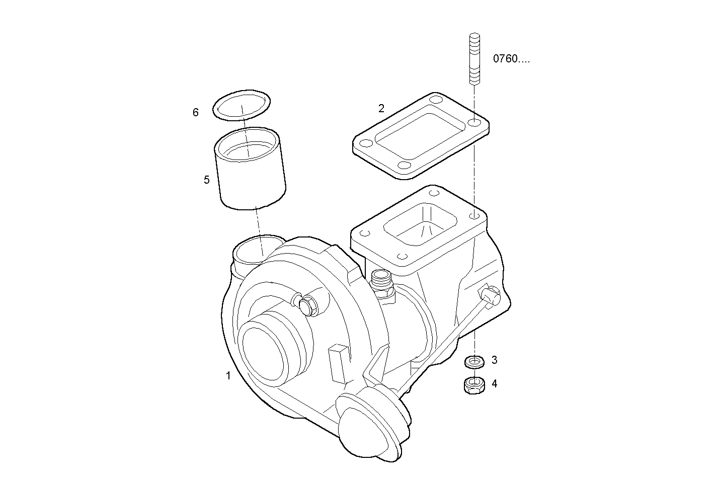 TURBOCHARGER - 8140.43.3941 8140.43 parts diagram