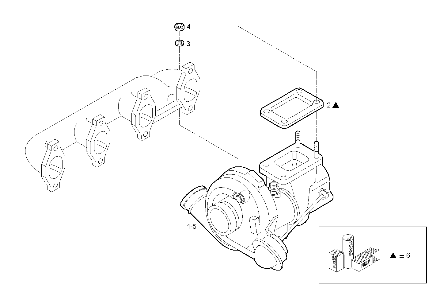 TURBOCHARGER - 8140SRC33.10A001 8140SRC33 parts diagram