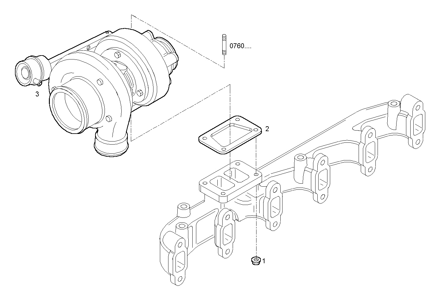 TURBOCHARGER - 8140.43C.2590 8140.43 parts diagram