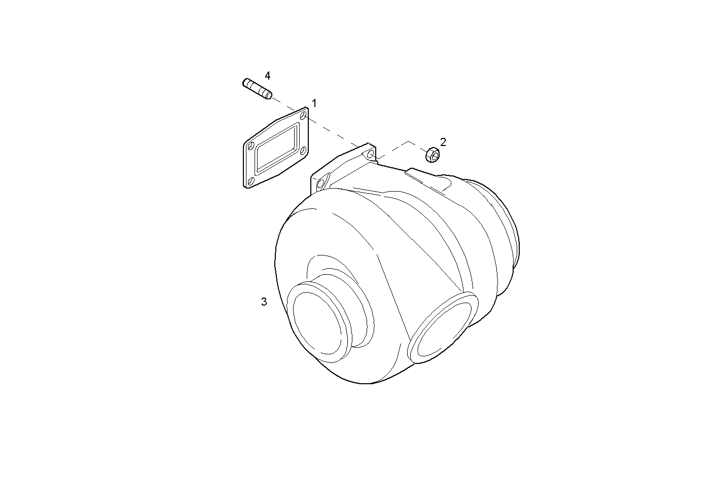TURBOCHARGER - CURSOR13TE1.A559 CURSOR 13 parts diagram