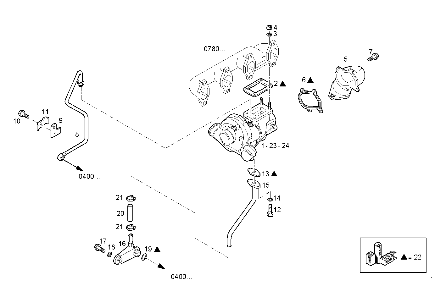 TURBOCHARGER parts diagram