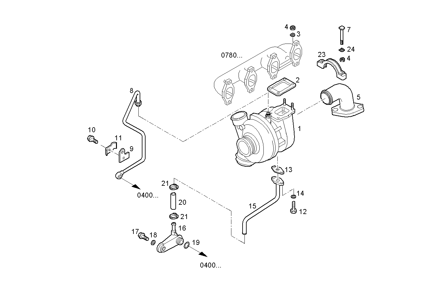 TURBOCHARGER parts diagram