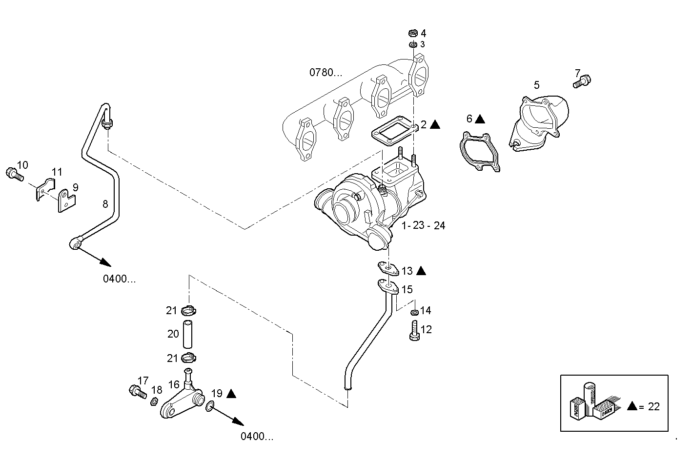 TURBOCHARGER parts diagram