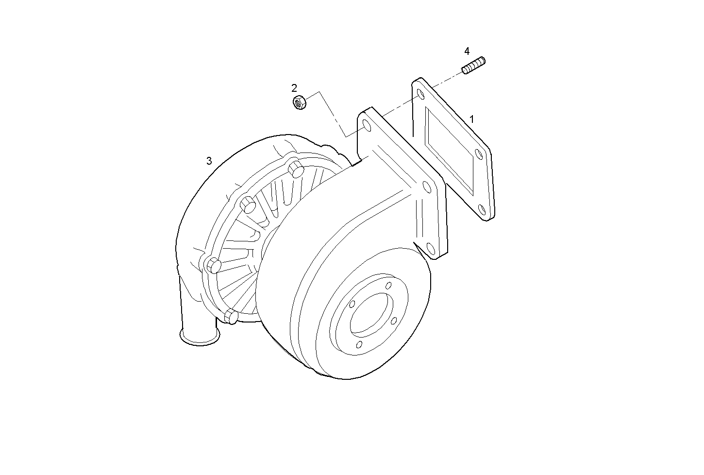 TURBOCHARGER - CURSOR13TE3X.R991 CURSOR 13 - TIER 3 parts diagram