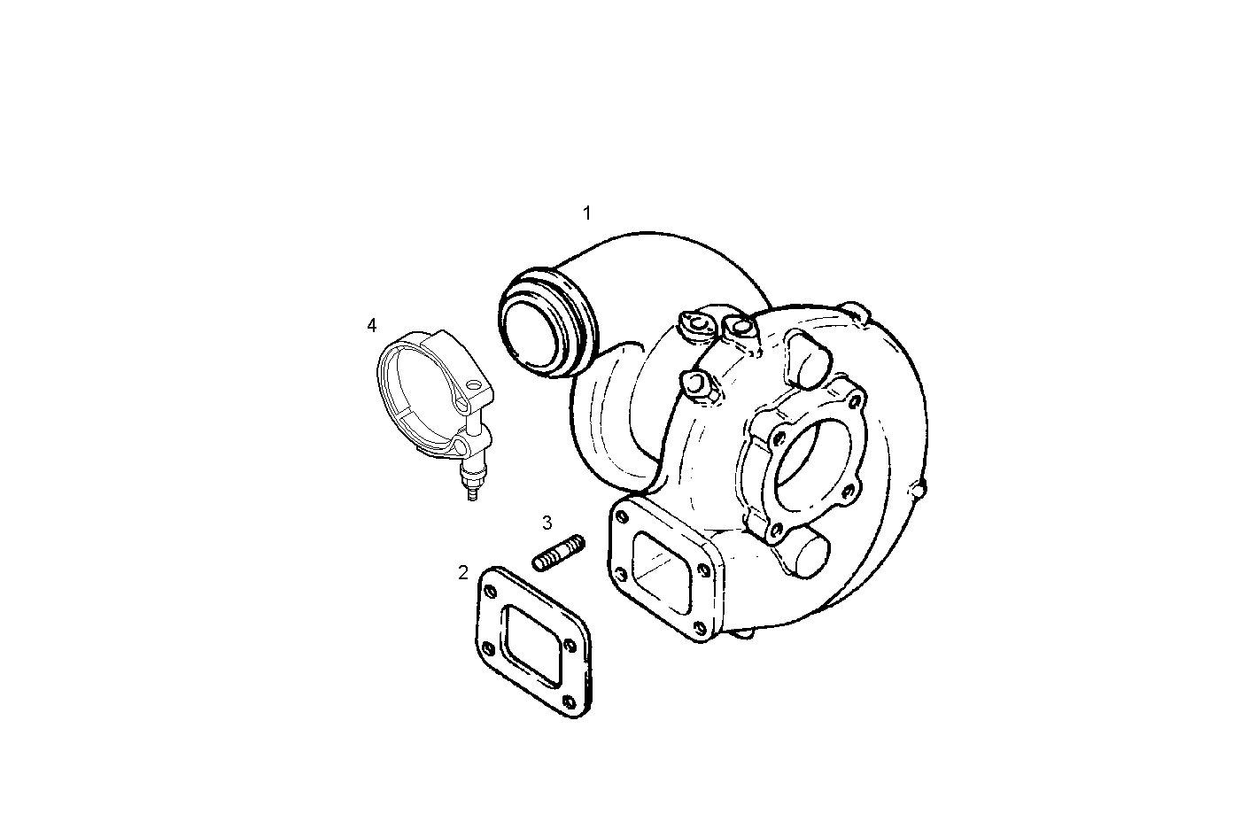 TURBOCHARGER - C78ENSM20.30 CURSOR 8 parts diagram