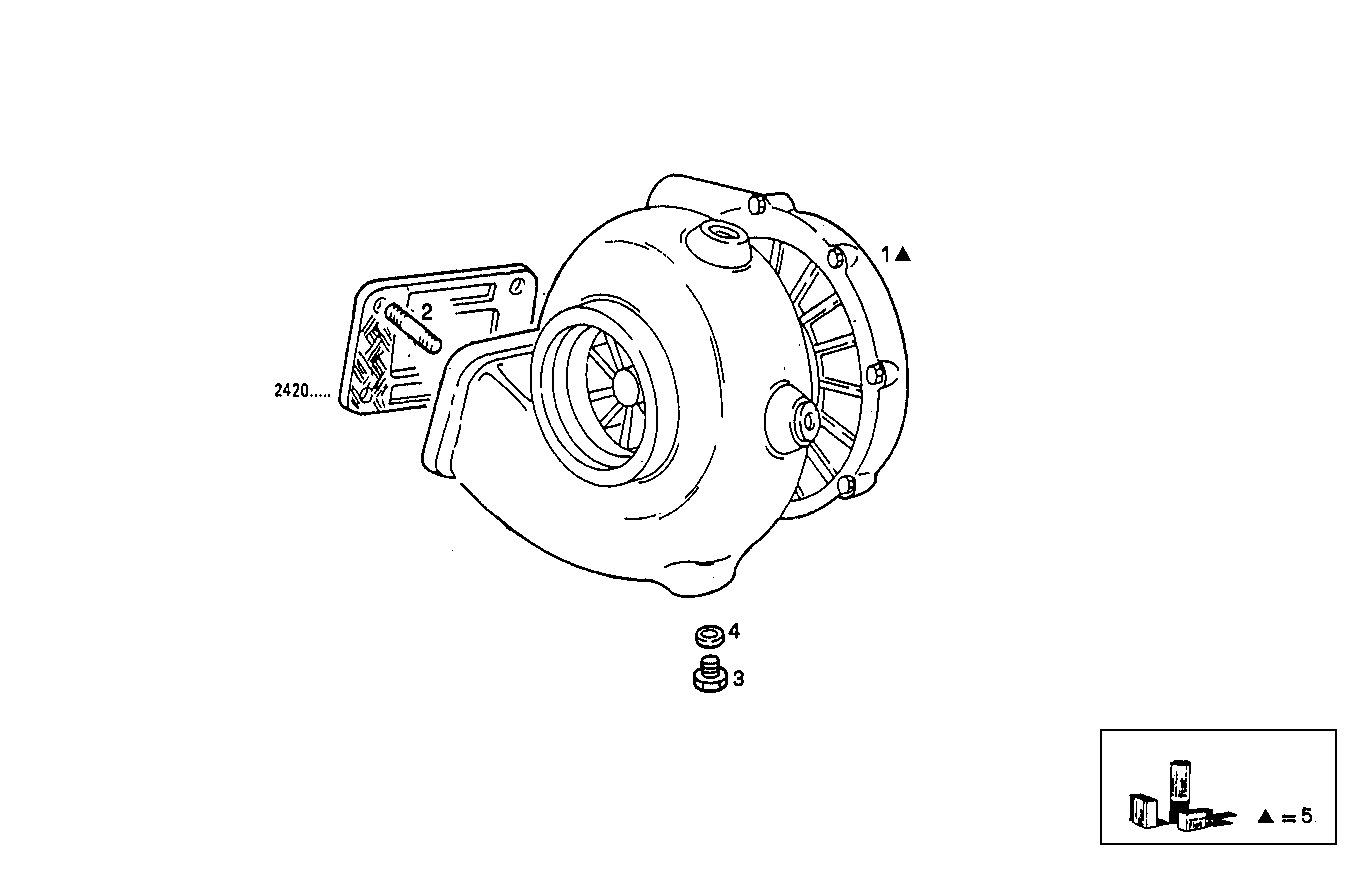 TURBOCHARGER - 8041SRM15.10 8041SRM15 parts diagram