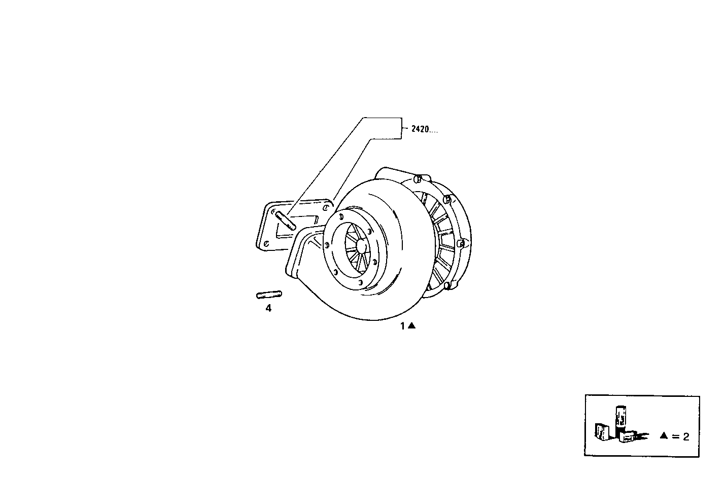 TURBOCHARGER - 8061SRM24.00 8061SRM24 parts diagram