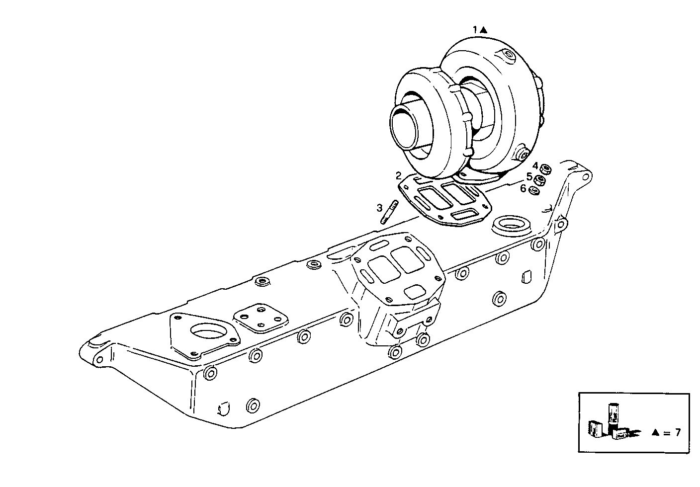 TURBOCHARGER - 8460SRM50.10 8460SRM50 parts diagram