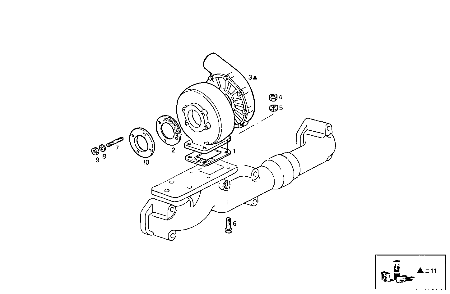 TURBOCHARGER - 8361SRi10.01 8361SRI10 parts diagram
