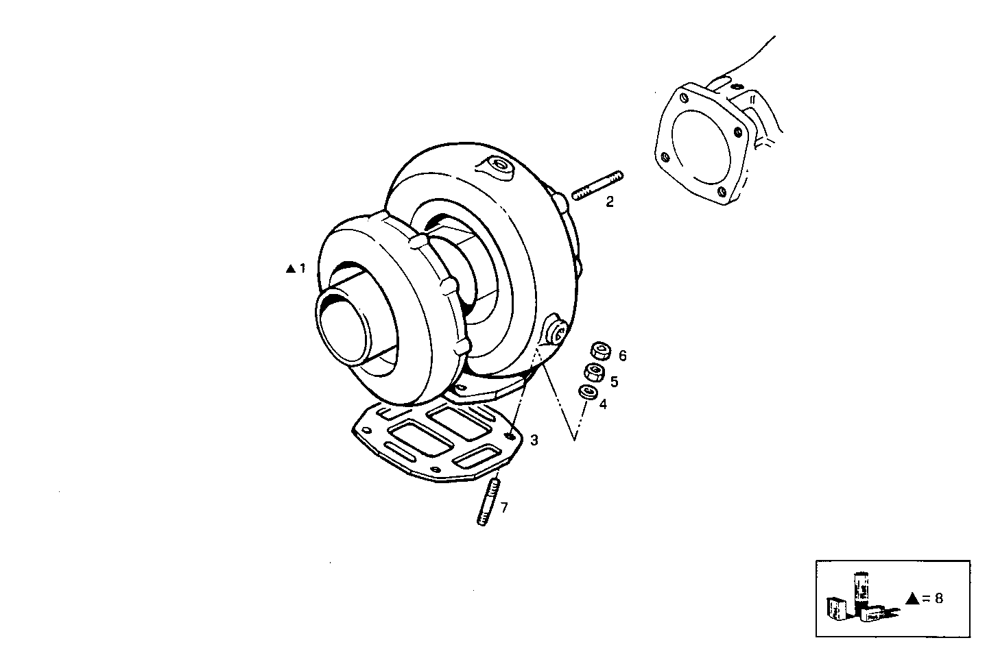 TURBOCHARGER - 8460SRM28.12 8460SRM28 parts diagram