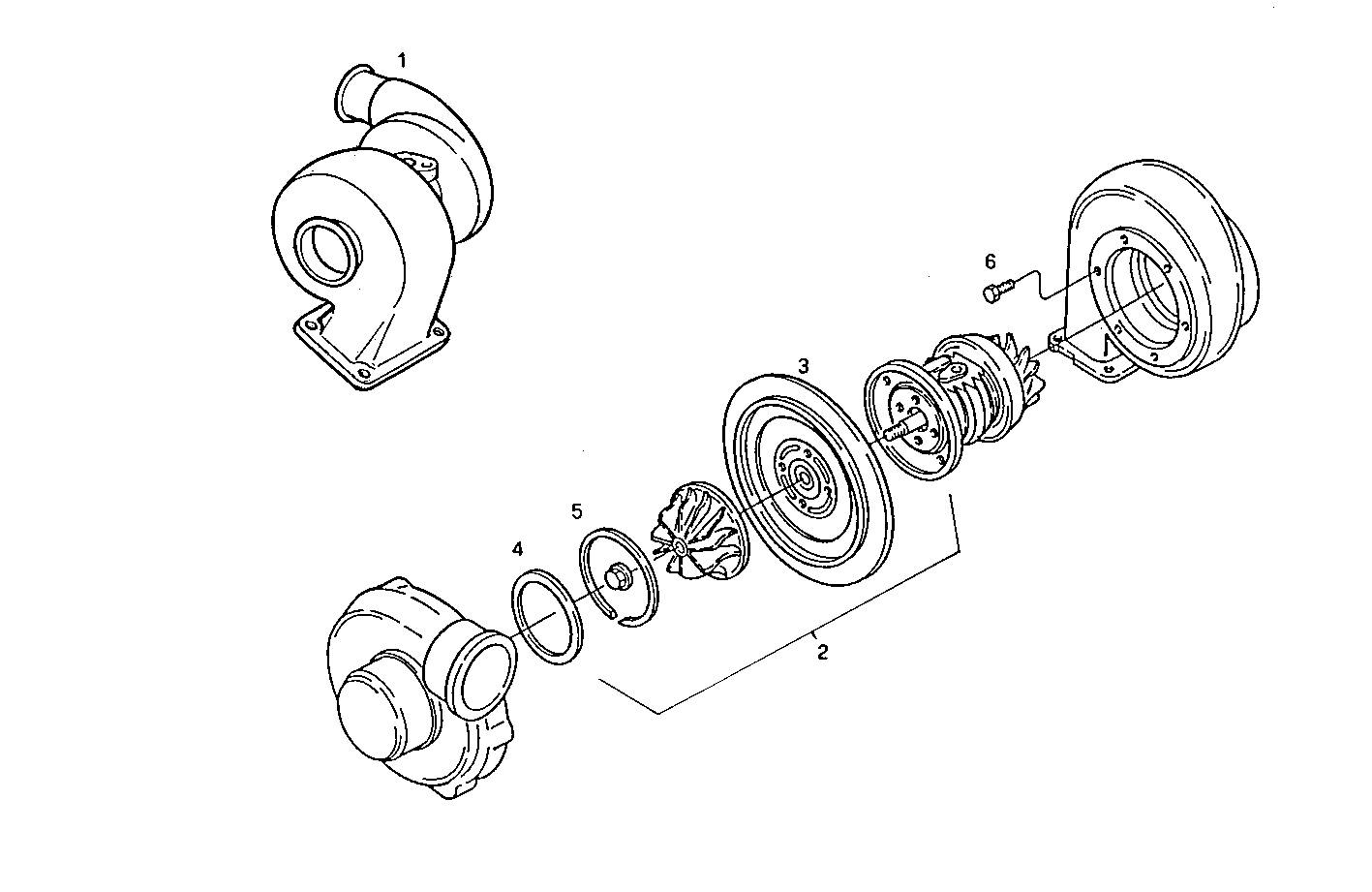 TURBOCHARGER parts diagram