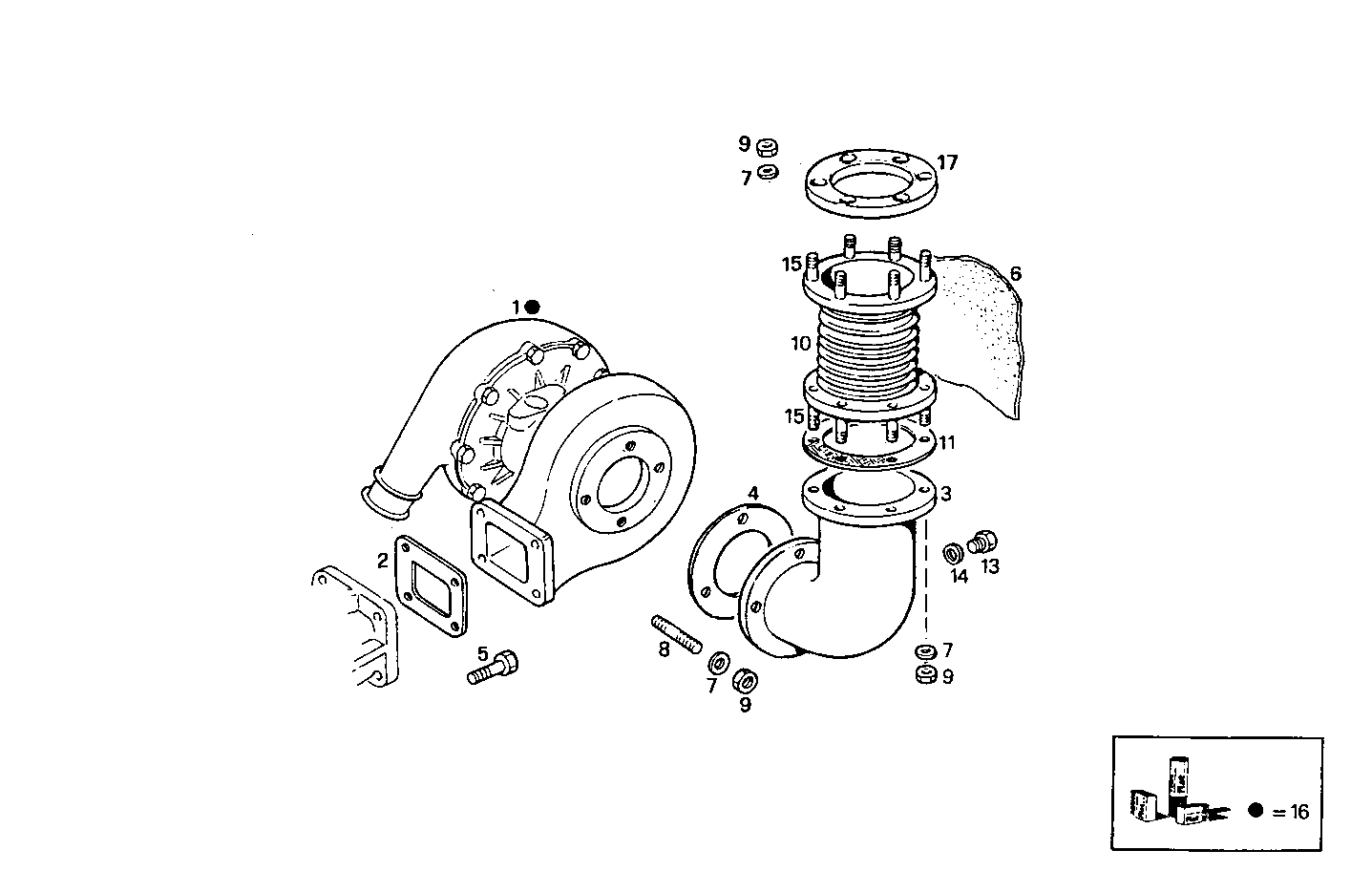 TURBOCHARGER - 8281SRi26.01 8281SRi26 parts diagram
